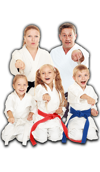 Martial Arts Lessons for Families in Lanham MD - Sitting Group Family Banner